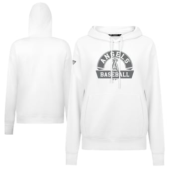 Women's Levelwear White Los Angeles Angels Adorn Banner Arch Hoodie
