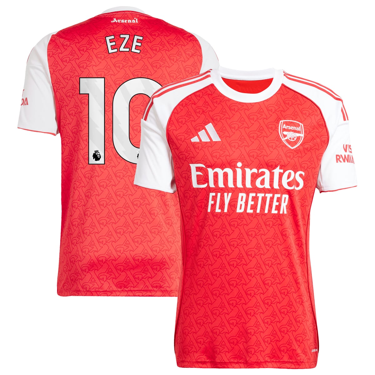 Maillot Domicile Arsenal adidas 2025-26 avec flocage Eze 10