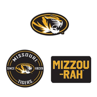 WinCraft  Missouri Tigers 3-Pack Premium Fridge Magnet Set