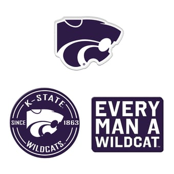 WinCraft  Kansas State Wildcats 3-Pack Premium Fridge Magnet Set