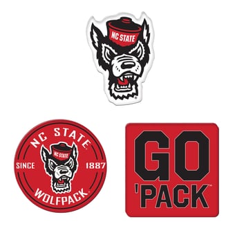 WinCraft  NC State Wolfpack 3-Pack Premium Fridge Magnet Set
