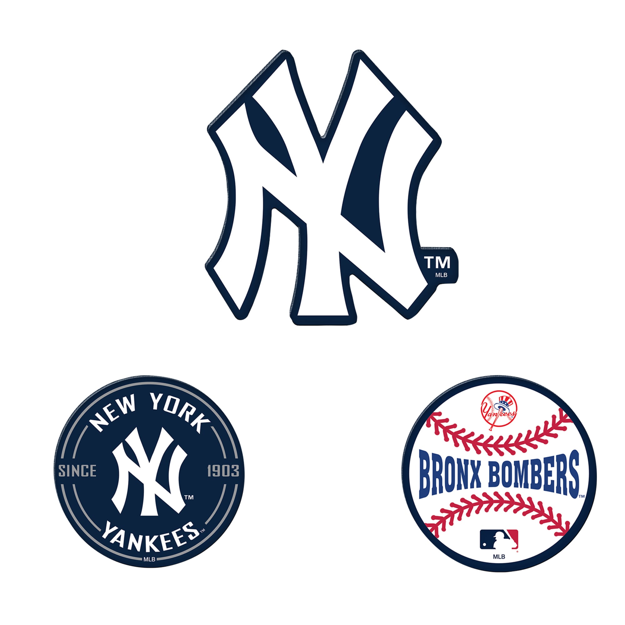 WinCraft  New York Yankees 3-Pack Premium Fridge Magnet Set