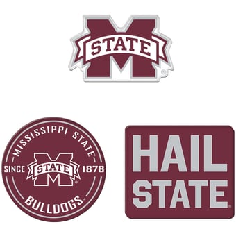 WinCraft  Mississippi State Bulldogs 3-Pack Premium Fridge Magnet Set