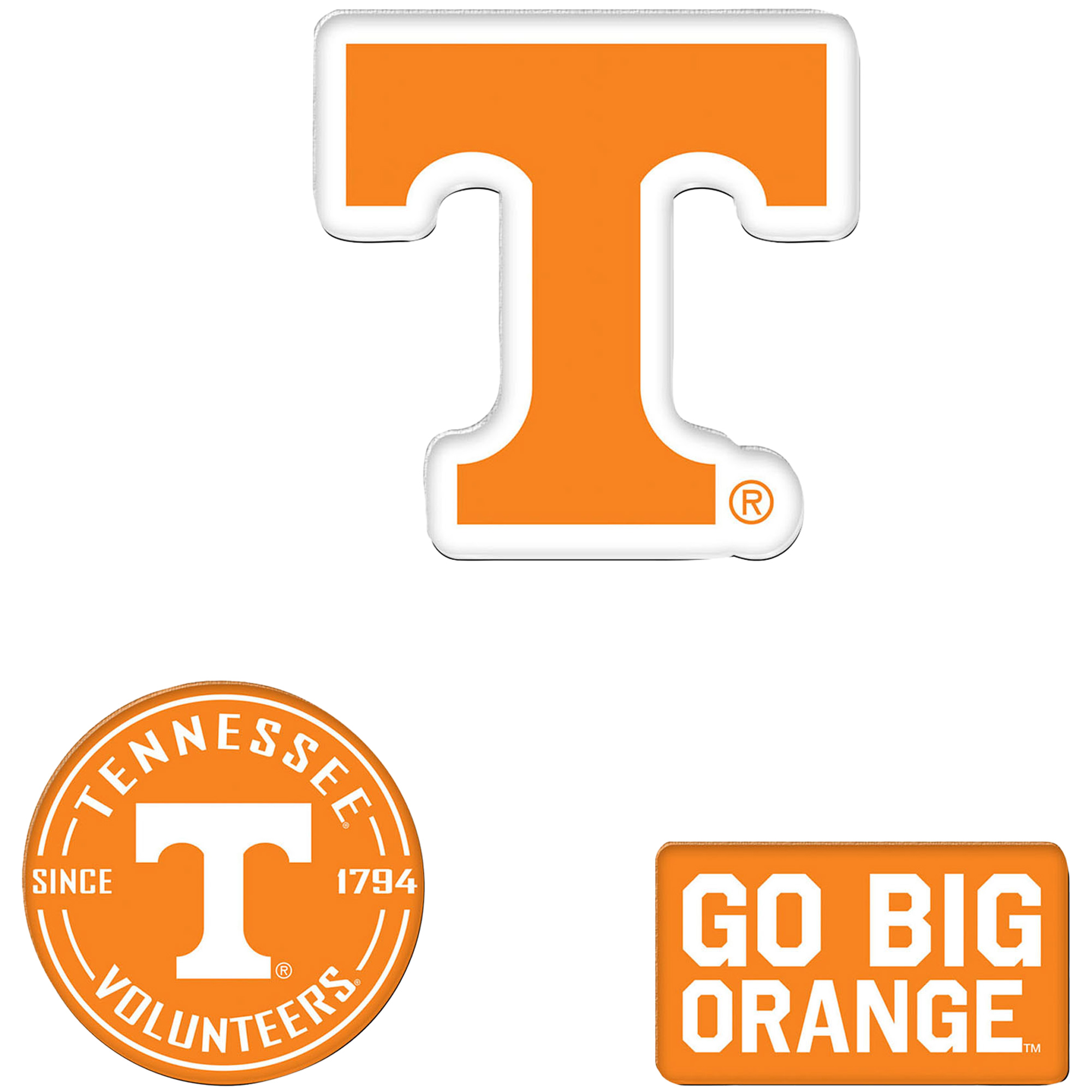 WinCraft  Tennessee Volunteers 3-Pack Premium Fridge Magnet Set