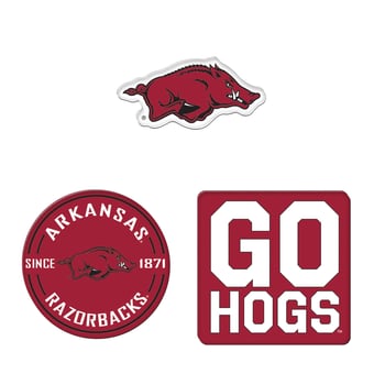 WinCraft  Arkansas Razorbacks 3-Pack Premium Fridge Magnet Set