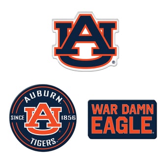 WinCraft  Auburn Tigers 3-Pack Premium Fridge Magnet Set