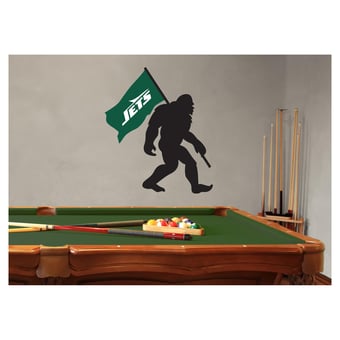 New York Jets Bigfoot Decal