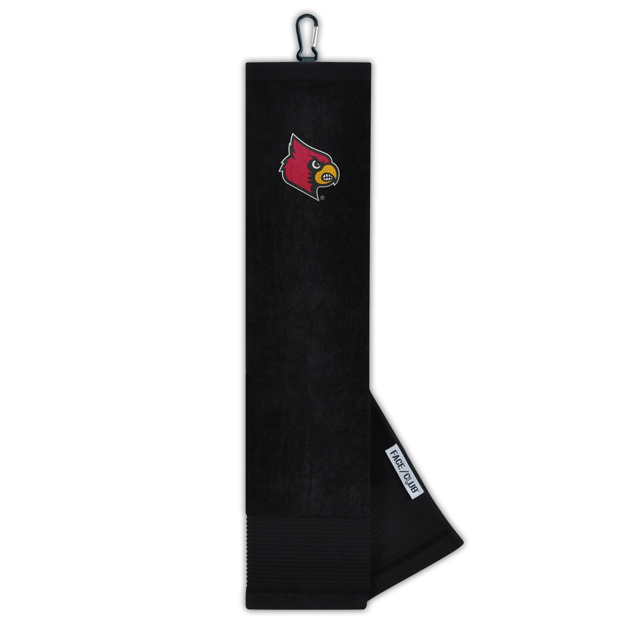 WinCraft Louisville Cardinals 16″ x 25″ Face/Club Tri-Fold Embroidered Golf Towel WinCraft Louisville Cardinals 16″ x 25″ Face/Club Tri-Fold Embroidered Golf Towel
