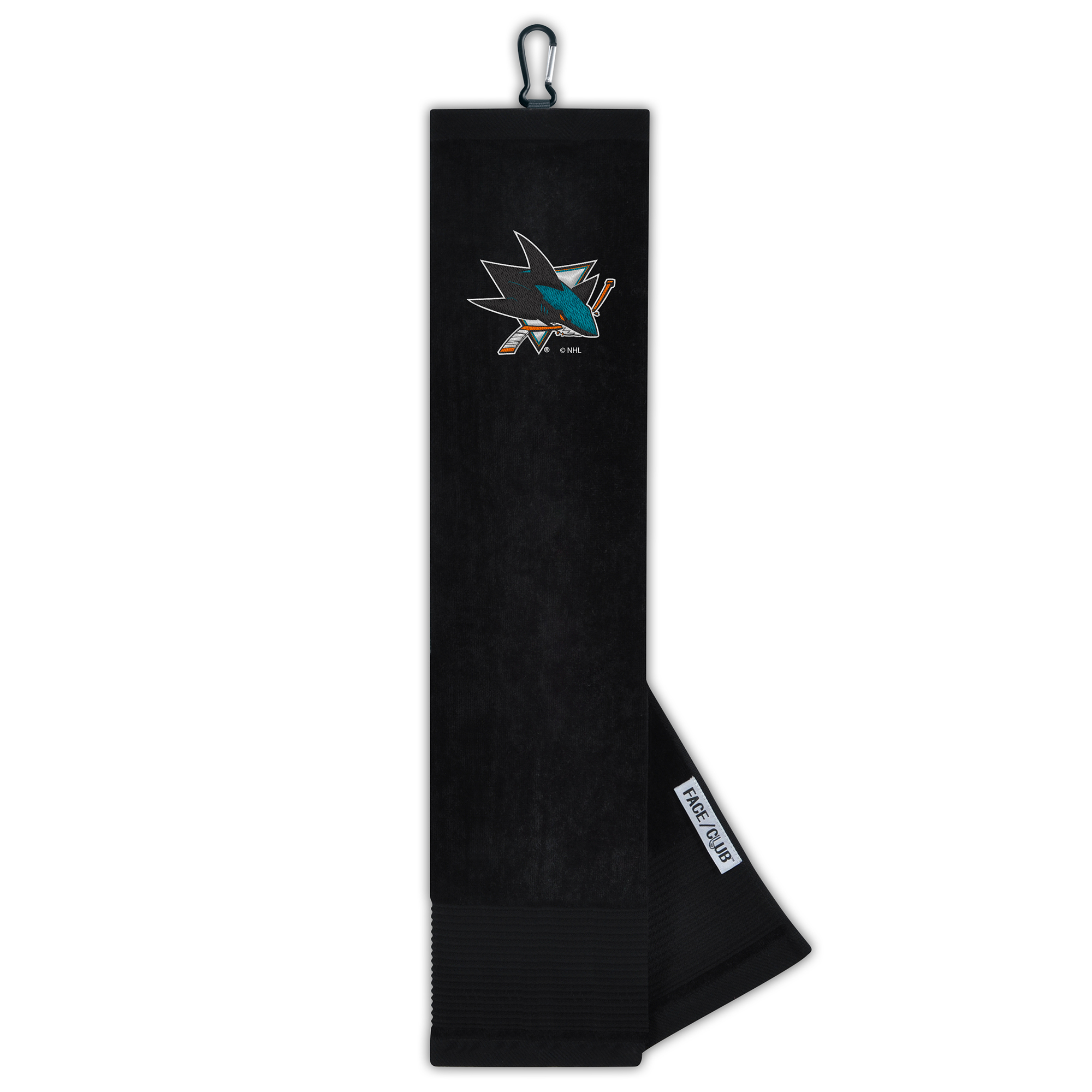 WinCraft San Jose Sharks 16" x 25" Face/Club Tri-Fold Embroidered Golf Towel