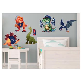 New England Patriots Dinosaurs Wall Decal Set