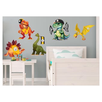 Pittsburgh Steelers Dinosaurs Wall Decal Set