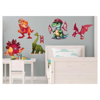 San Francisco 49ers Dinosaurs Wall Decal Set