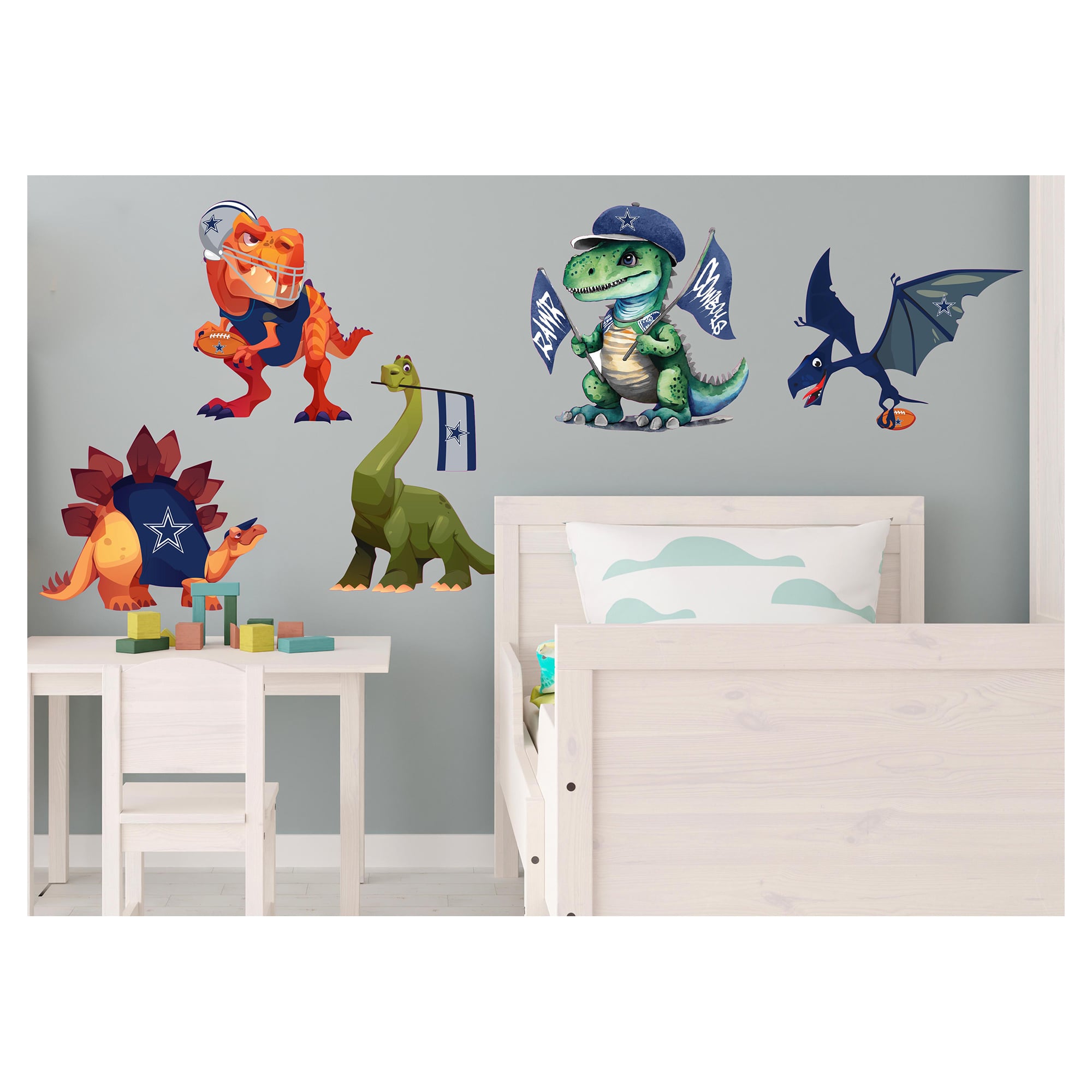 Dallas Cowboys Dinosaurs Wall Decal Set