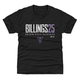 Youth 500 Level Monique Billings Black Golden State Valkyries Elite T-Shirt