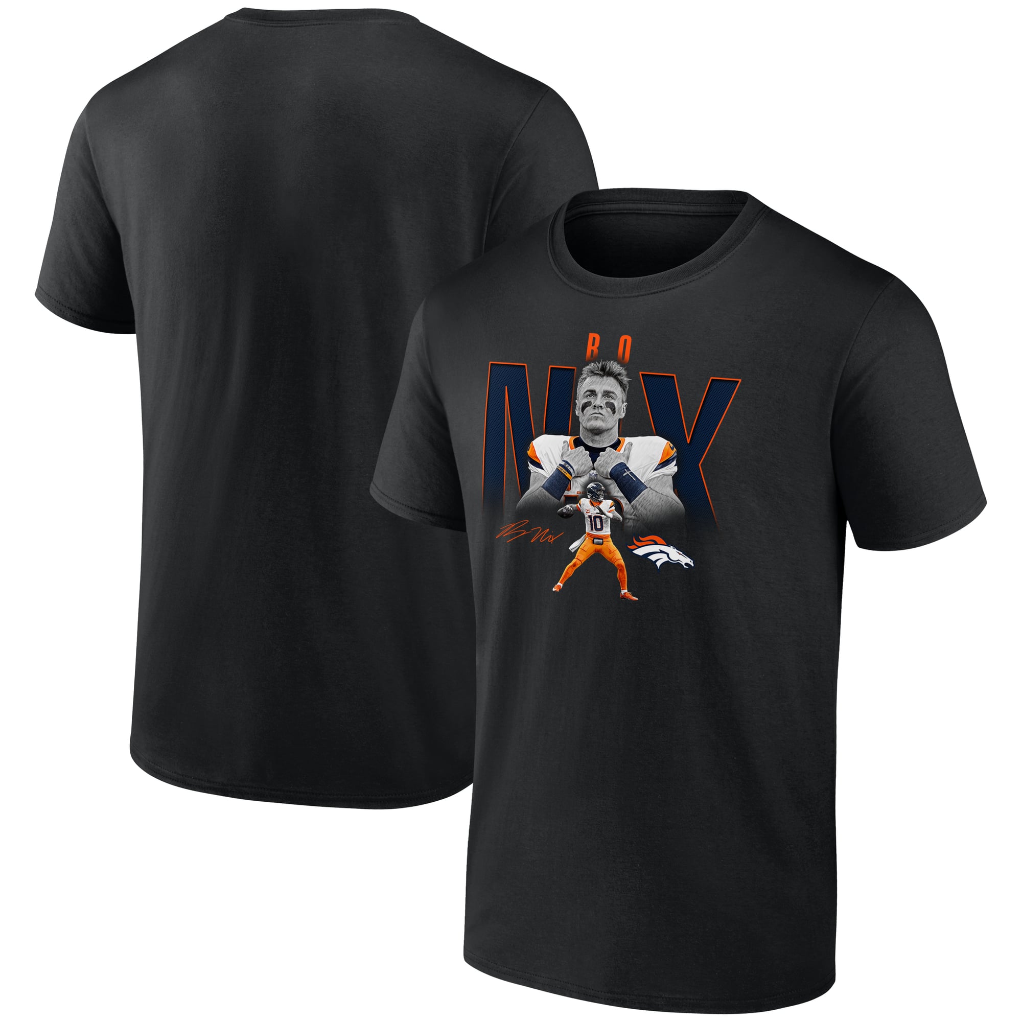 Men’s Bo Nix Black Denver Broncos Humble Shadow Player Graphic T-Shirt Men’s Bo Nix Black Denver Broncos Humble Shadow Player Graphic T-Shirt