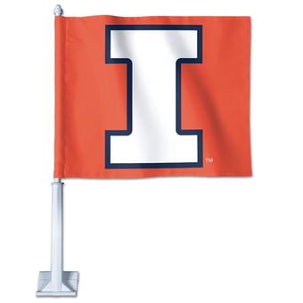WinCraft Illinois Fighting Illini Double-Sided Car Flag
