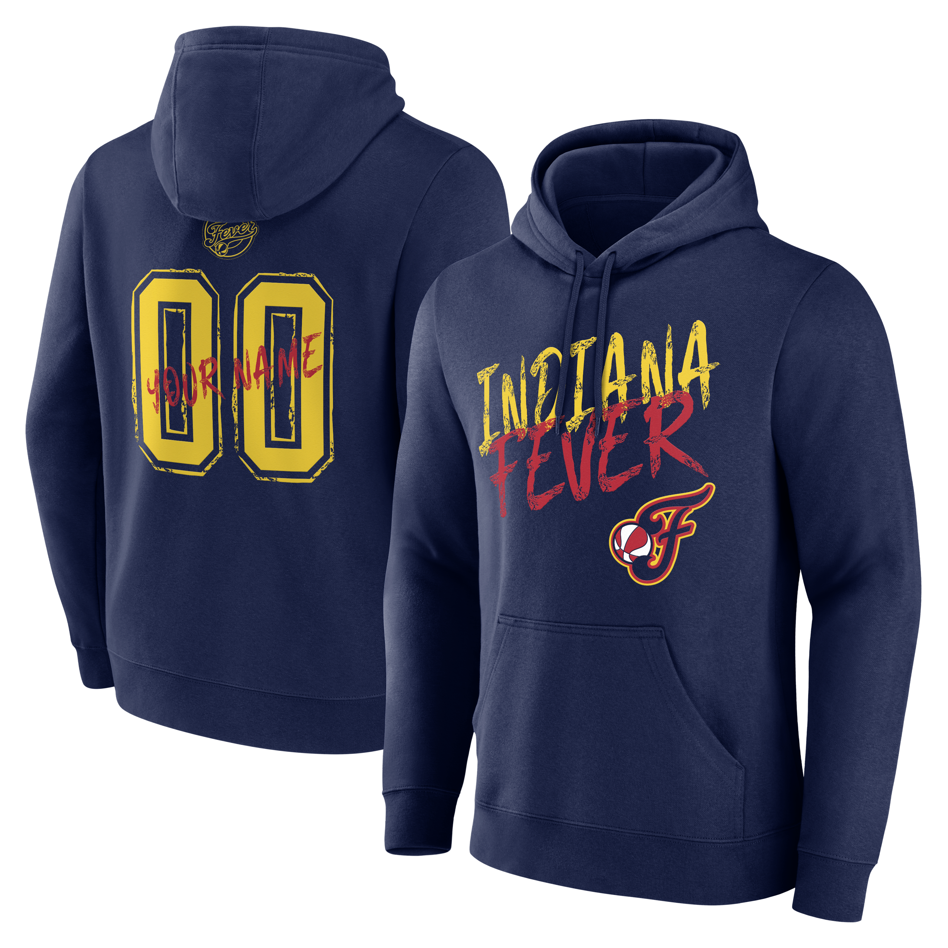 Men’s Navy Indiana Fever Hustle Custom Hoodie Men’s Navy Indiana Fever Hustle Custom Hoodie
