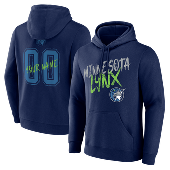 Men's Navy Minnesota Lynx Hustle Custom Hoodie