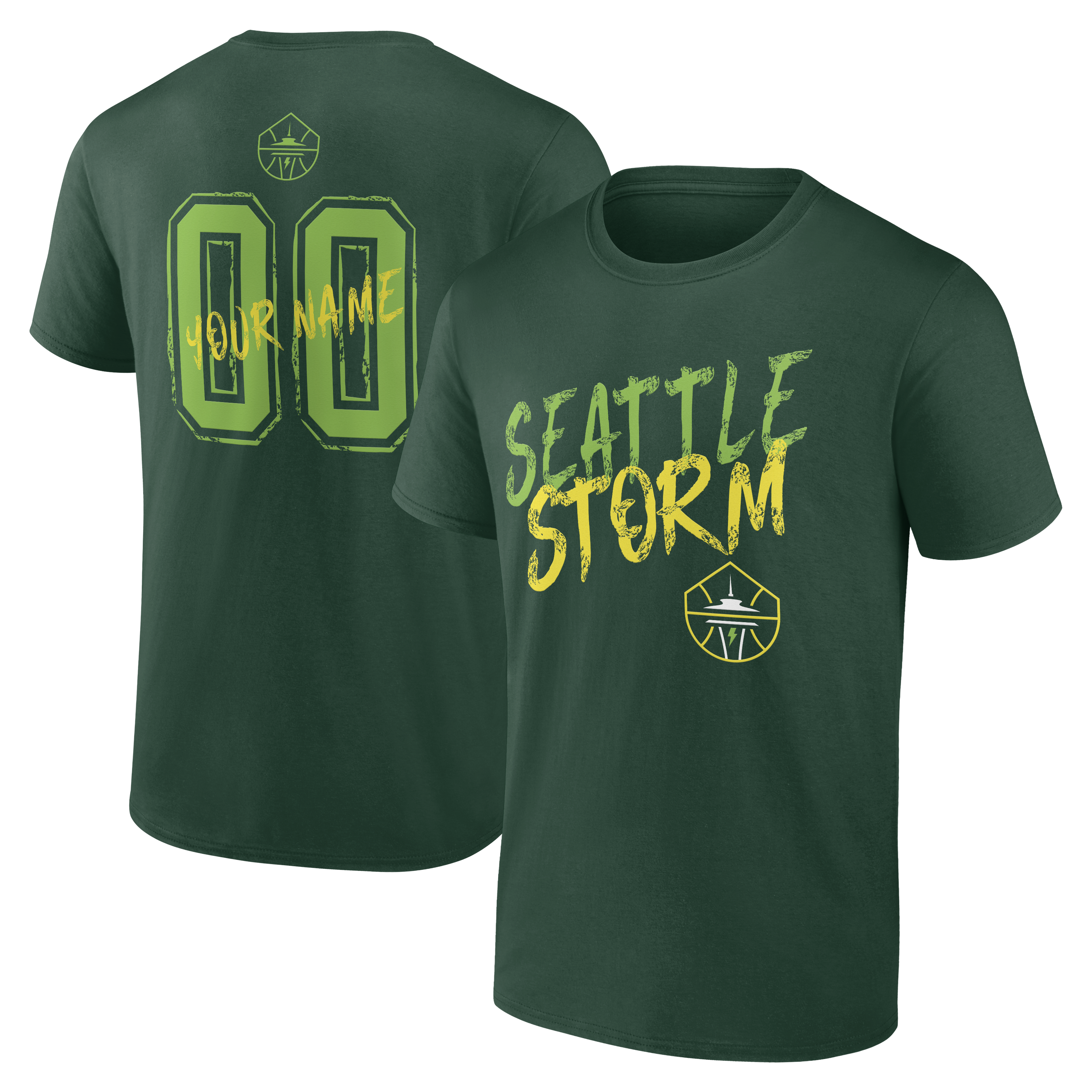 Men’s Green Seattle Storm Hustle Custom T-Shirt Men’s Green Seattle Storm Hustle Custom T-Shirt