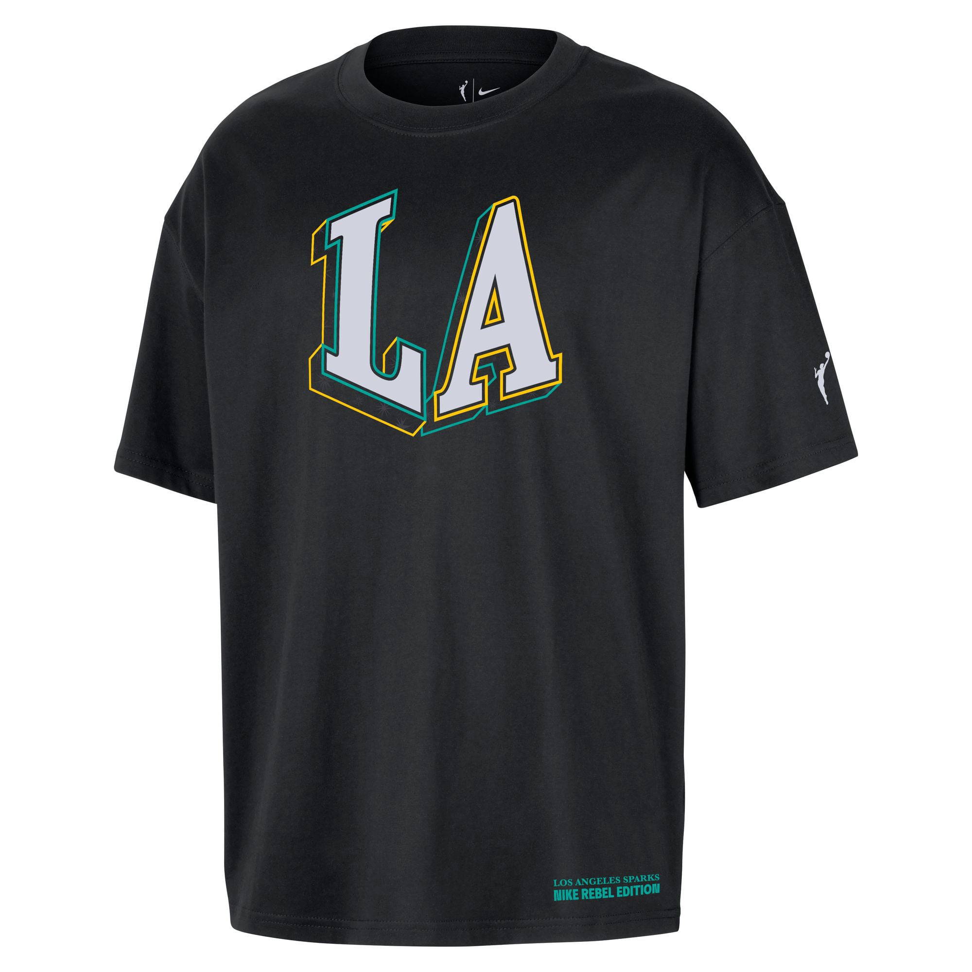 Unisex Nike Black Los Angeles Sparks Standard Issue Rebel Edition T-Shirt