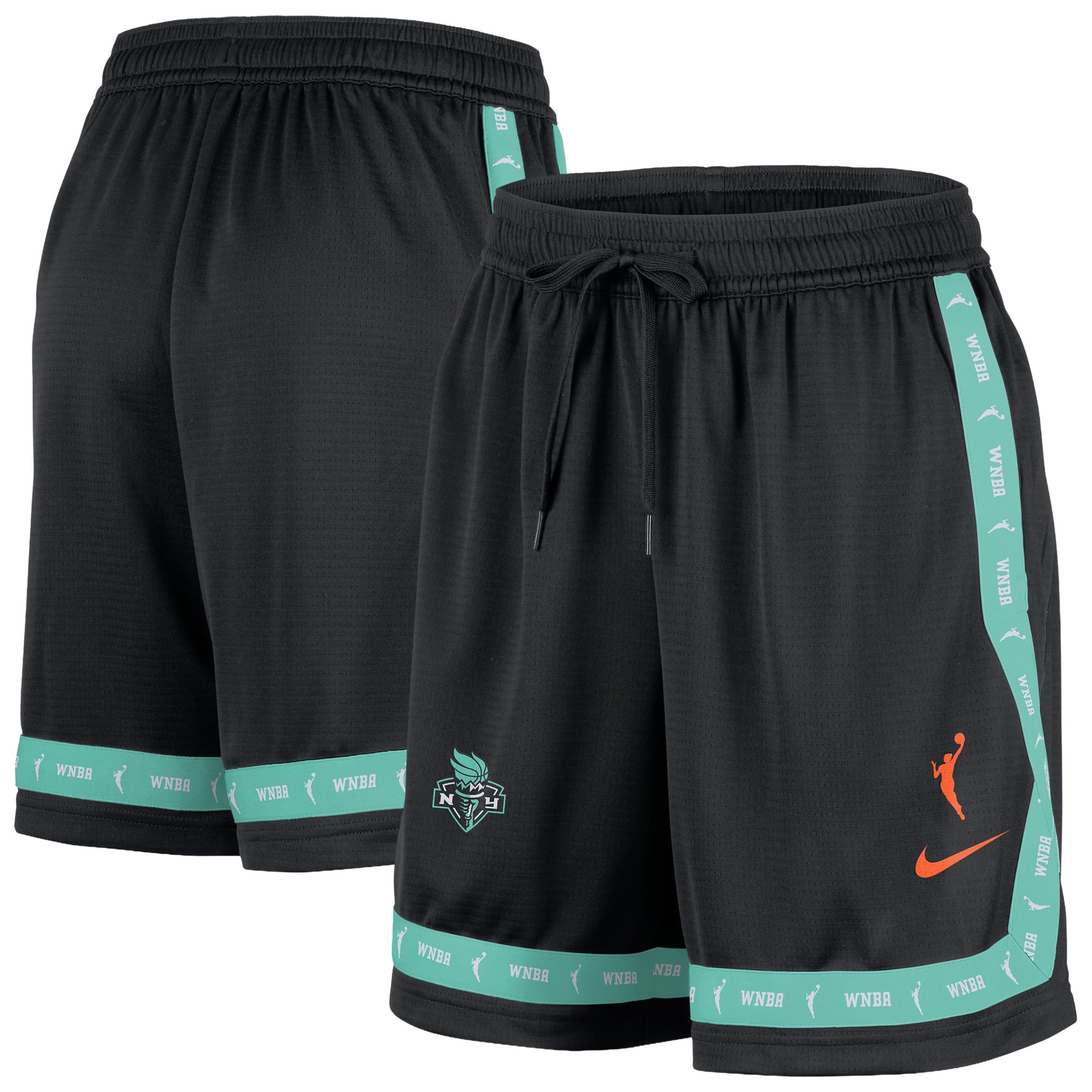Women's Nike Black New York Liberty Crossover Practice Shorts