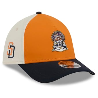 Men's New Era Orange/Navy San Diego Padres 2026 City Connect M-Crown A-Frame 39THIRTY Flex Hat