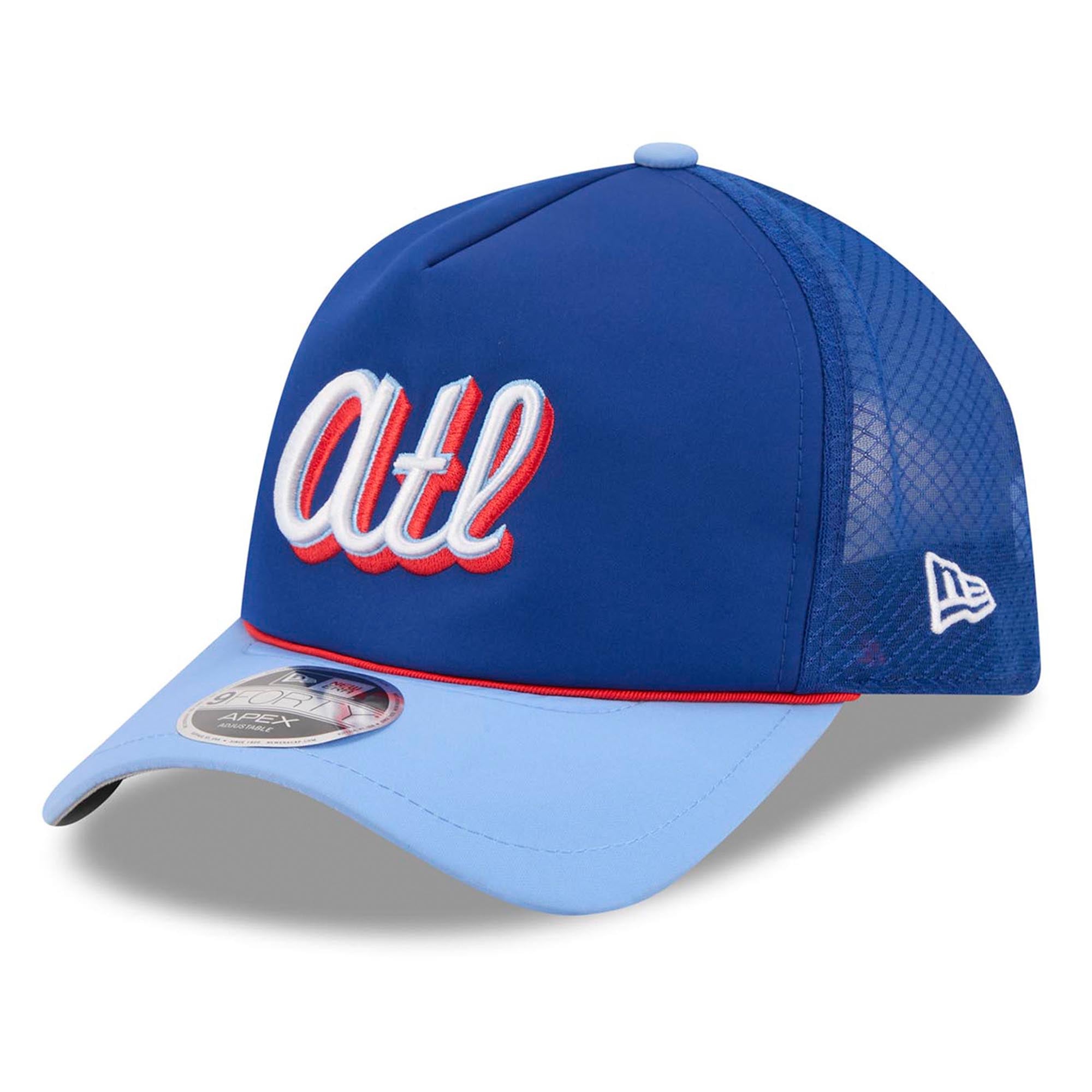 Men's New Era Blue Atlanta Braves 2026 City Connect Apex 9FORTY Adjustable Hat