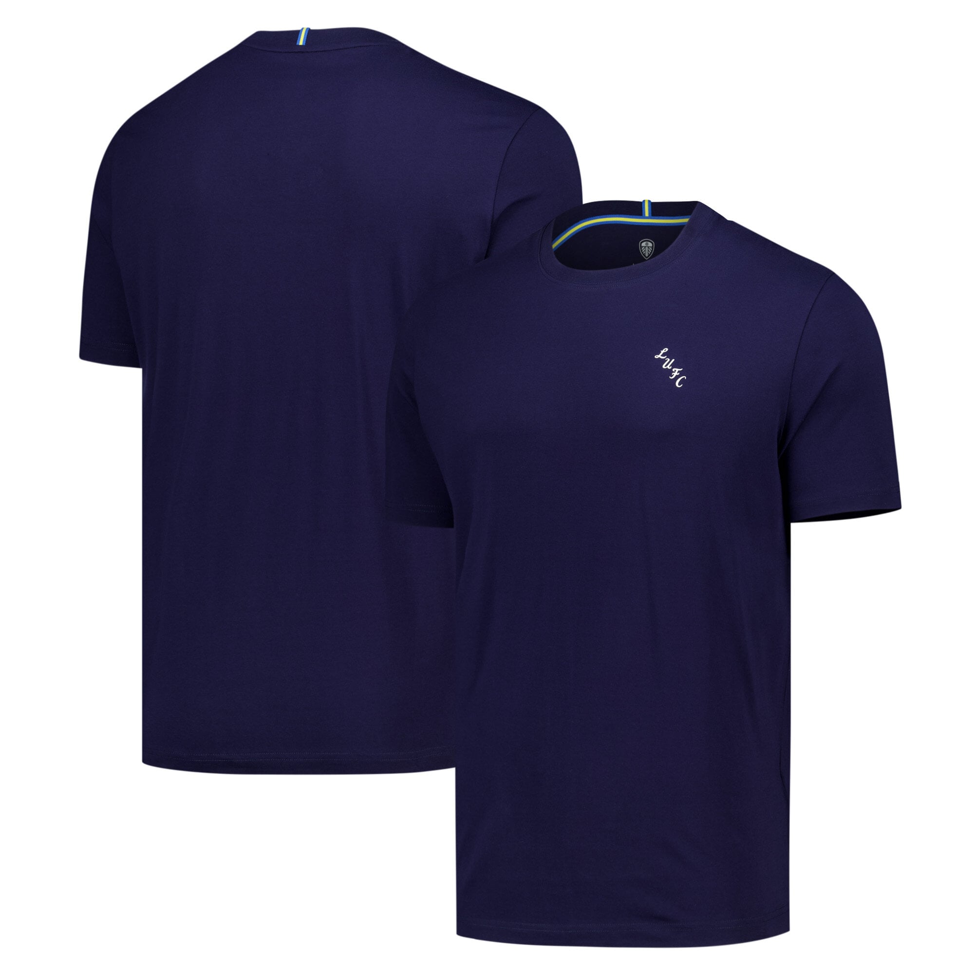 Leeds United Essentials T-Shirt - Maritime Blue - Mens