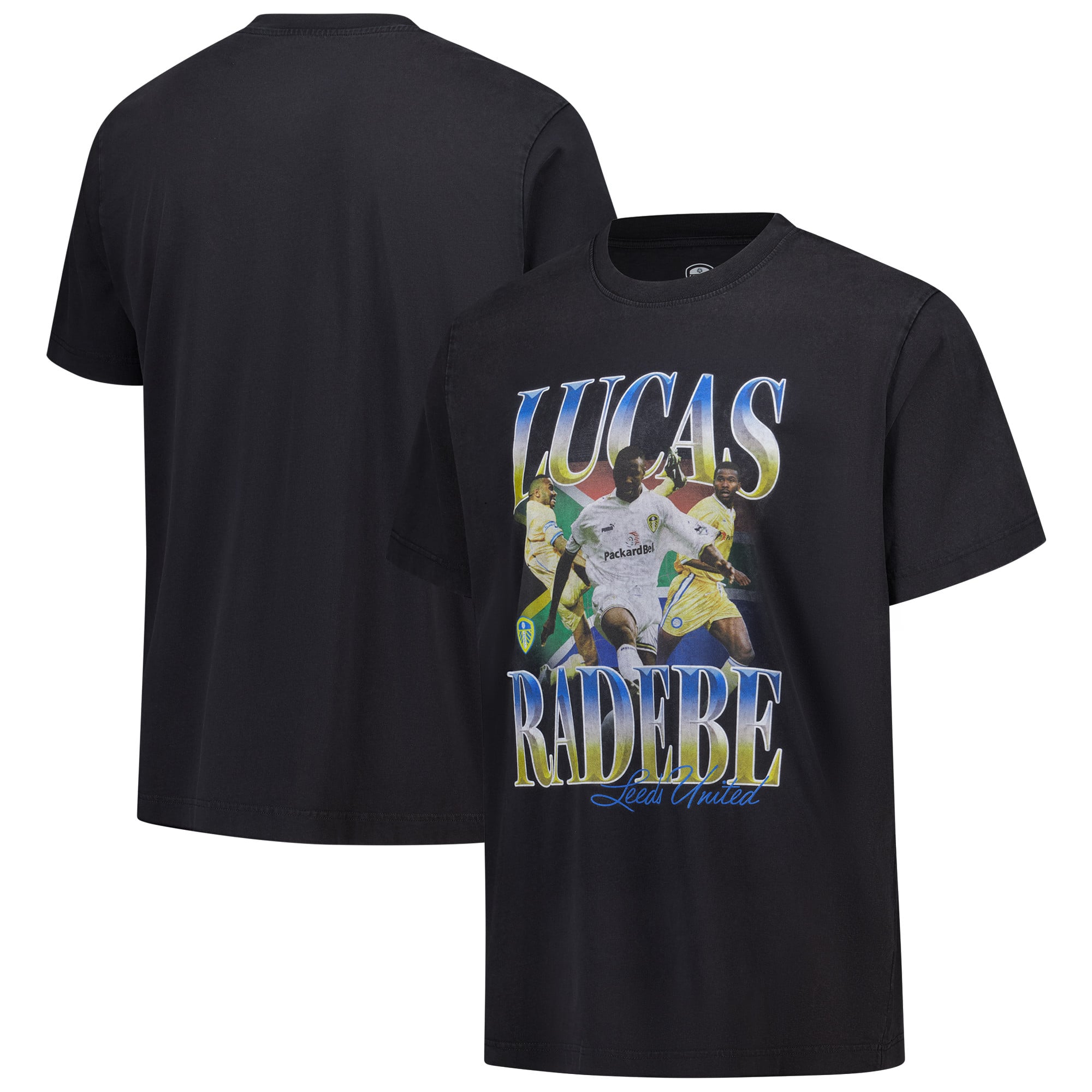 Leeds United Lucas Radebe T-Shirt - Black - Mens