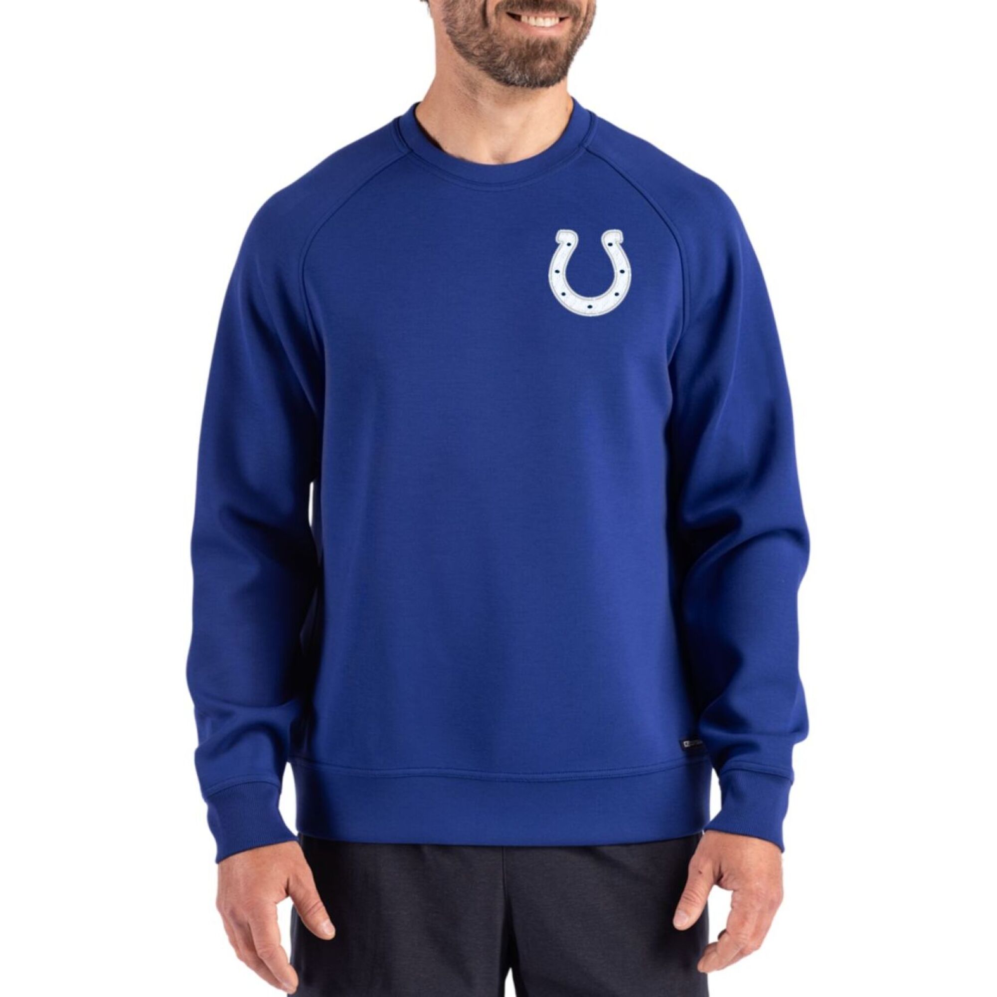 Men's Cutter & Buck Royal Indianapolis Colts Roam Recycled Pullover