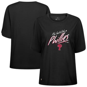 Women's Levelwear Black Philadelphia Phillies Bloom Sizzle T-Shirt