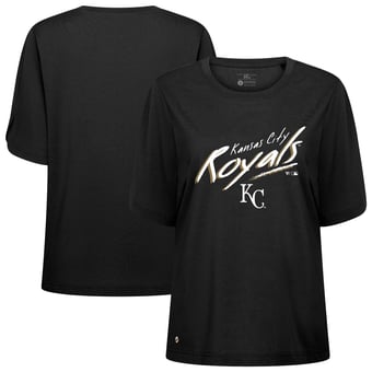 Women's Levelwear Black Kansas City Royals Bloom Sizzle T-Shirt