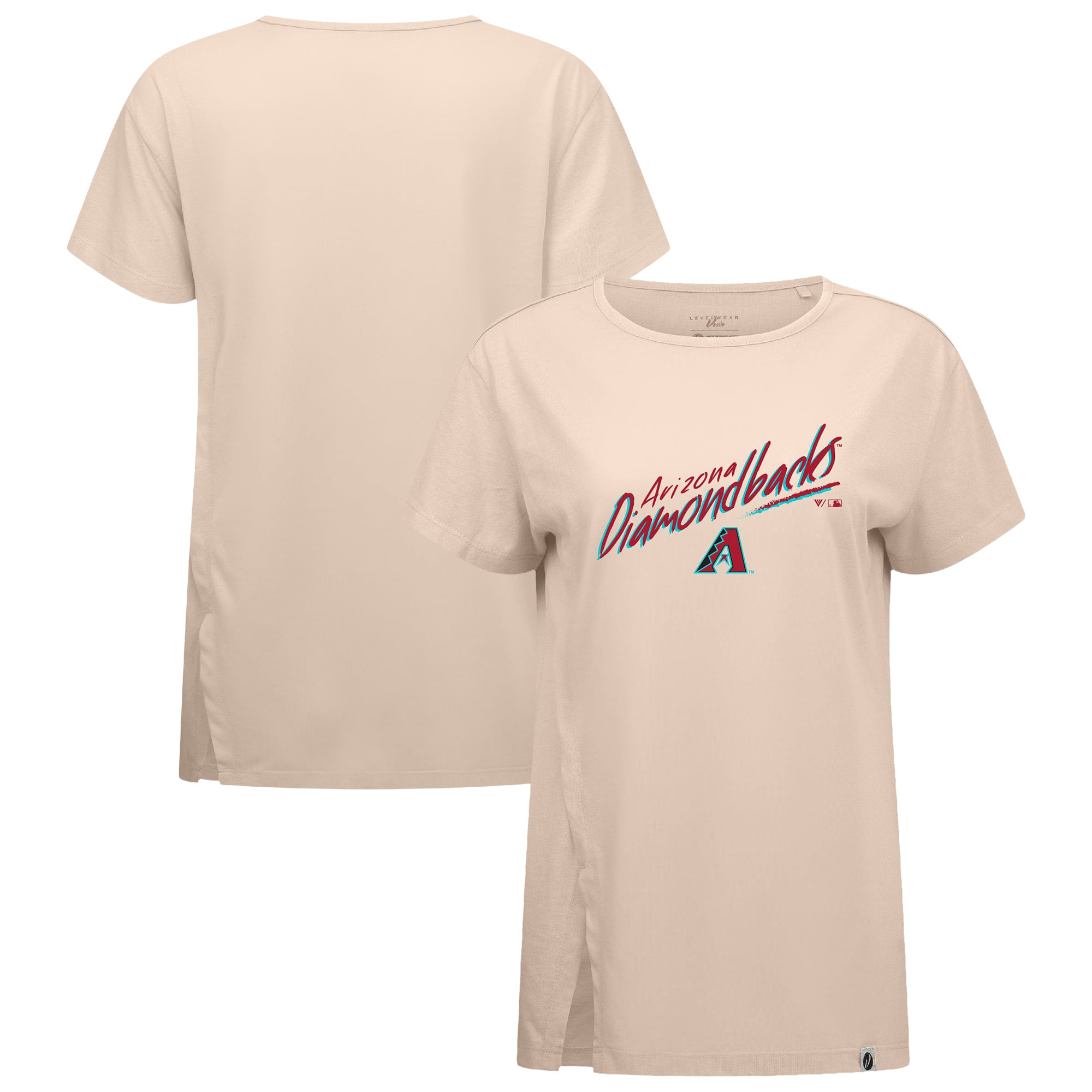 Women's Levelwear Khaki Arizona Diamondbacks Influx Sizzle T-Shirt