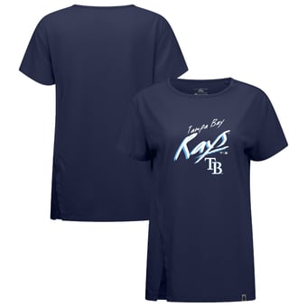 Women's Levelwear Navy Tampa Bay Rays Influx Sizzle T-Shirt