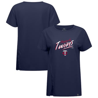 Women's Levelwear Navy Minnesota Twins Influx Sizzle T-Shirt