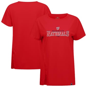 Women's Levelwear Red Washington Nationals Influx Journey T-Shirt