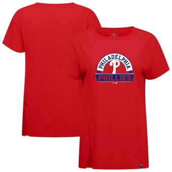 Women's Levelwear Red Philadelphia Phillies Influx Banner Arch T-Shirt