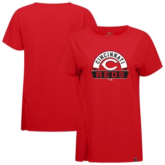 Women's Levelwear Red Cincinnati Reds Influx Banner Arch T-Shirt