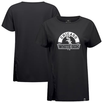 Women's Levelwear Black Chicago White Sox Influx Banner Arch T-Shirt