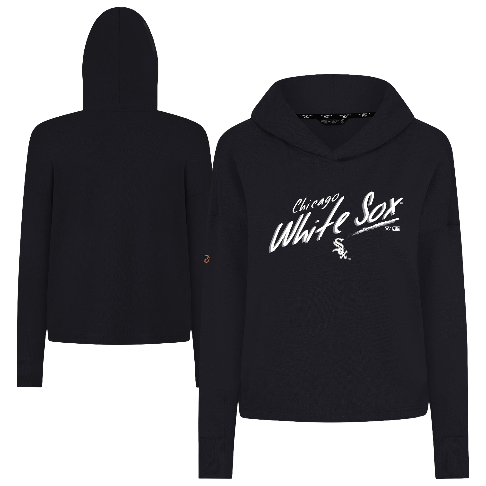 Women’s Levelwear Black Chicago White Sox Sweet Sizzle Tri-Blend Hoodie Women’s Levelwear Black Chicago White Sox Sweet Sizzle Tri-Blend Hoodie