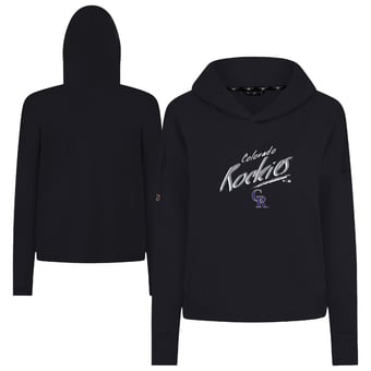 Women's Levelwear Black Colorado Rockies Sweet Sizzle Tri-Blend Hoodie