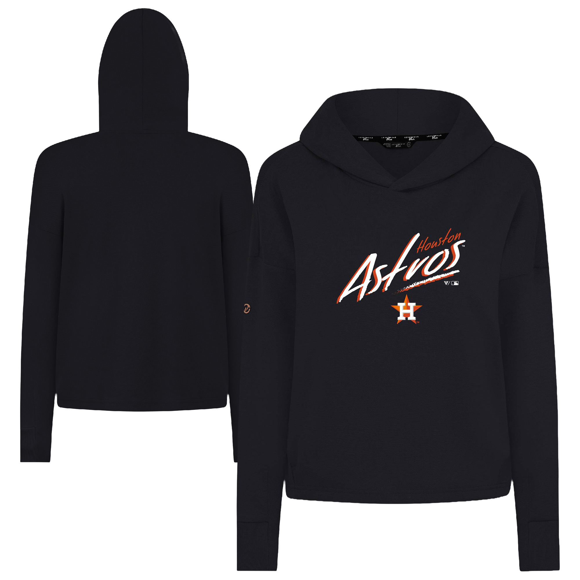 Women’s Levelwear Black Houston Astros Sweet Sizzle Tri-Blend Hoodie Women’s Levelwear Black Houston Astros Sweet Sizzle Tri-Blend Hoodie
