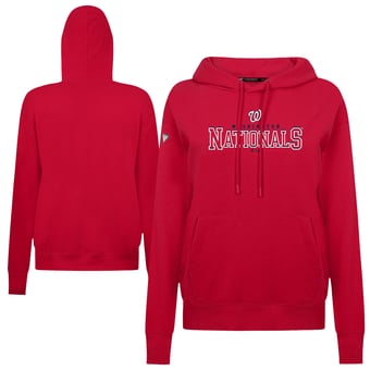 Women's Levelwear Red Washington Nationals Adorn Journey Hoodie