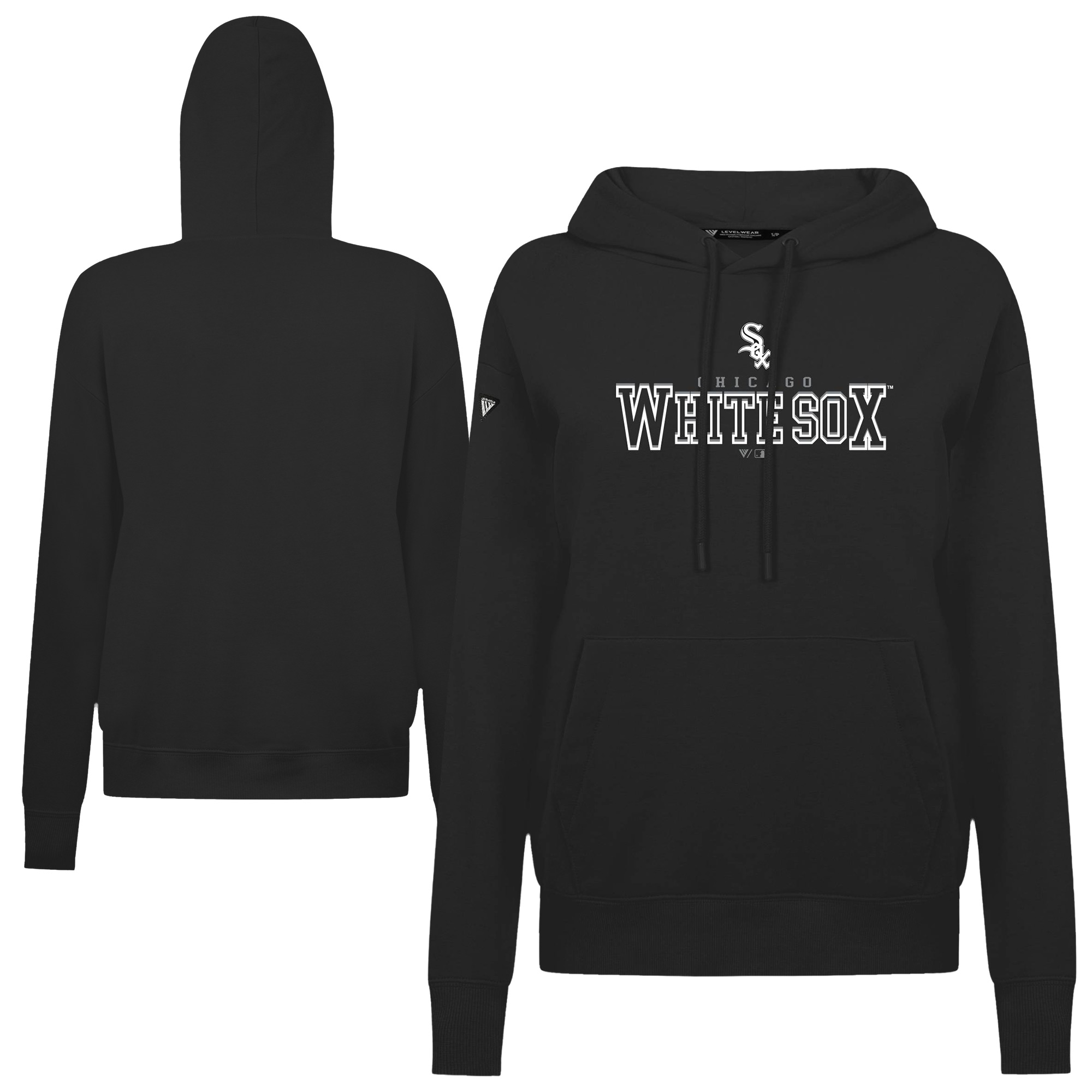 Women’s Levelwear Black Chicago White Sox Adorn Journey Hoodie Women’s Levelwear Black Chicago White Sox Adorn Journey Hoodie