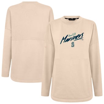 Women's Levelwear Khaki Seattle Mariners Oversized Beaudry Sizzle Top