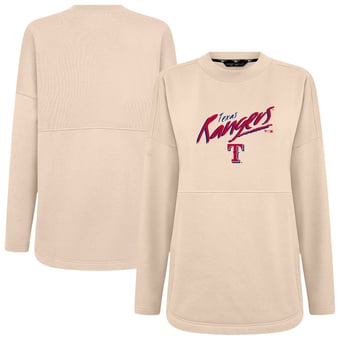 Women's Levelwear Khaki Texas Rangers Oversized Beaudry Sizzle Top