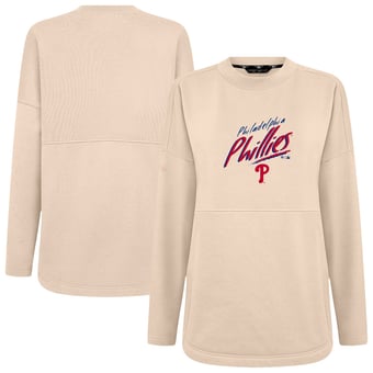 Women's Levelwear Khaki Philadelphia Phillies Oversized Beaudry Sizzle Top