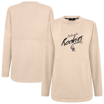 Women's Levelwear Khaki Colorado Rockies Oversized Beaudry Sizzle Top