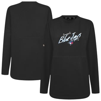 Women's Levelwear Black Toronto Blue Jays Oversized Beaudry Sizzle Top