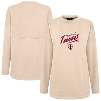 Women's Levelwear Khaki Minnesota Twins Oversized Beaudry Sizzle Top